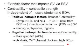 Heart M Factors affecting Stroke Volume