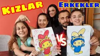 TUBİ İLE EFE'YLE MY MELODY BOYAMA CHALLENGE !