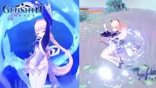 Kokomi gameplay Animations | Genshin Impact 2.1 Leaks