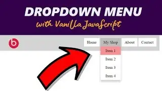 Dropdown Menu with Css and Vanilla Javascript