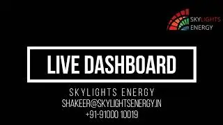 AI DRIVEN: ENERGY DASHBOARD LIVE METER READINGS, Skylights Energy Analytics