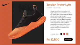 PRODUCT CARD UI / UX DESIGN | NIKE PRODUCT CARD | E-COMMERCE PRODUCT DESIGN