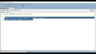 Oracle SQL - Reverse funksiyası - Vusale Babayeva