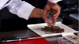 Zdrowa Kuchnia Beef Master - Stek z antrykotu z sokiem limonkowym i smażonym ananasem