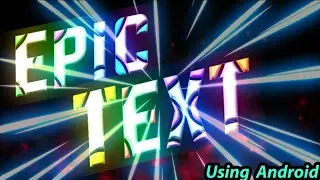 How To Make Epic Glowing Text In Android [ ps touch ]