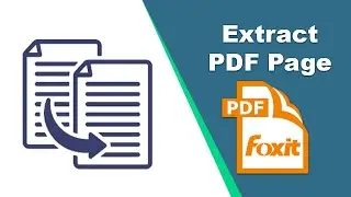 How to extract pdf pages in Foxit PDF Editor