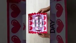 DIY - Teacher's day pop-up card ideas // Happy teacher's day greeting card handmade 