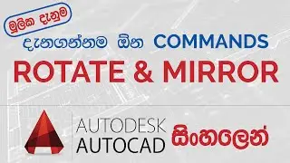 Mirror and Rotate in AutoCAD | AutoCAD Sinhala Tutorials - 10