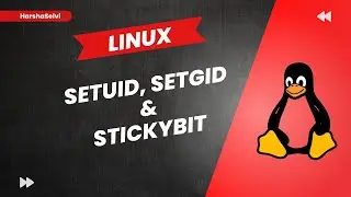 Linux Setuid, Setgid, Stickybit | Tamil | HarshaSelvi