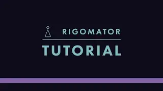 Rigomator for After Effects Tutorial