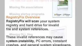 Fix XP registry, Vista registry, fix PC errors, startup repair