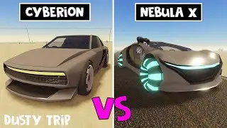 CYBERION vs NEBULA X в игре ПЫЛЬНАЯ ПОЕЗДКА роблокс | A dusty trip | Обзор машин КИБЕР СЕЗОНА