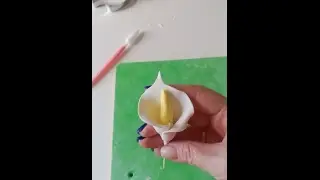 цветок КАЛЛА ИЗ МАСТИКИ как сделать. Calla flower mastic how to do.