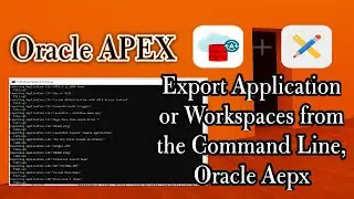 Export Application or Workspaces from the Command Line