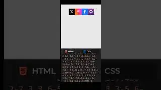 Html CSS social icons animated in one minute 