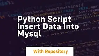 python script insert data into mysql