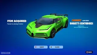 How To Get & Unlocked Bugatti NOW FREE In Fortnite (Unlocked Bugatti Rocket League Car)