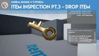 Unreal Engine 4 Tutorial - Item Inspection Part 3 - Drop Item