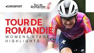 DON’T CELEBRATE TOO EARLY! 🏁 | Tour de Romandie Women's Stage 3 Highlights | Eurosport Cycling