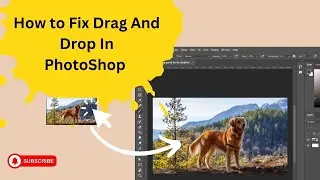 How to fix drag and drop photoshop (Step By Step) 2024