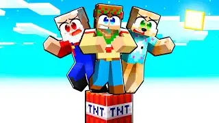 ¡Minecraft PERO en 1 BLOQUE de TNT! 😮🟥💥 SILVIOGAMER MINECRAFT PERO