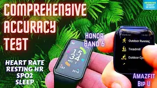 Epic Accuracy Test of Honor Band 6 vs Amazfit Bip U | Heart Rate & SpO2 & Sleep Tests