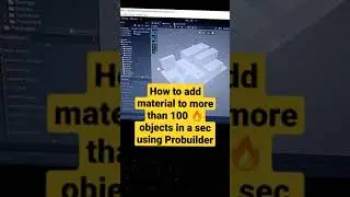 Add Material on 100+ objects in a sec |UNITY|| (#SHORTS)