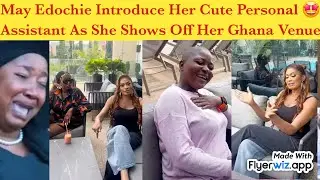 May Edochie Introduce Her cute personal Assistant as she shows off her Ghana Venue