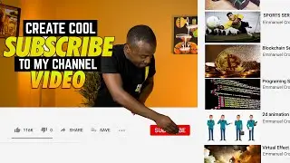 Create Cool Subscribe To My Channel Video