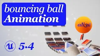 Bouncing Ball Mograph Animation in UE 5.4! (full step by step tutorial)