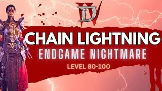 Diablo 4 End Game Sorcerer Chain Lightning Build. HUGE DAMAGE