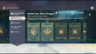 Event Battlefront: Misty Dungeon (Plunging & Healing Trial) - Genshin Impact