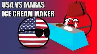 Countryballs Rules | Usa vs Maras ice cream maker.