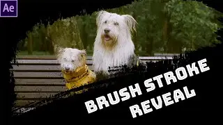 Brush stroke video reveal - Basic After Effects tutorial for beginners