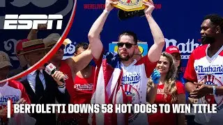 A NEW CHAMPION 🌭 Patrick Bertoletti wins 2024 Nathan's Hot Dog Eating Contest 🏆