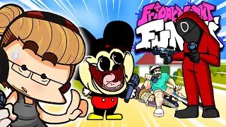 Mokey, Happy Wheels and Squid Game FNF Mod | Friday Night Funkin’