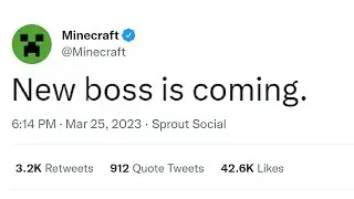 Minecraft is getting a NEW Boss...