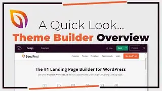 Quick Theme Builder Overview (Create WordPress Themes With No Code in SeedProd)