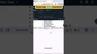 DevTool Tip : Override API Response 🔥@NishaSingla