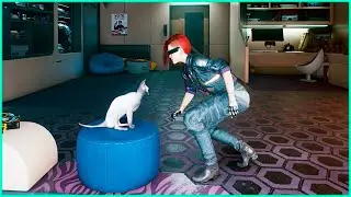 Pet Cat In V's Apartment | Cyberpunk 2077 Game