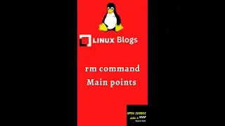 Linux rm command - Main points