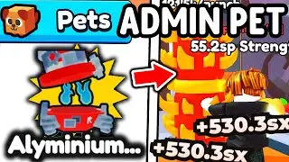 I Got RAREST ADMIN 1 EXIST ALYMINIUM PET in Roblox Arm Wrestle Simulator..