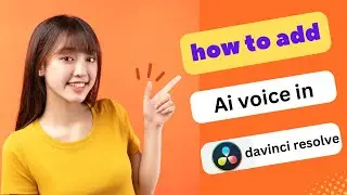 UPDATED! HOW TO ADD AI VOICE IN DAVINCI RESOLVE 2024! (FULL GUIDE)