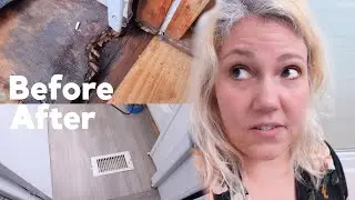 Repairing Rotten Bathroom Floor in Mobile Home and Laying New Flooring