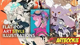 FLAT-POP ART STYLE ILLUSTRATIONS Artbook | Complete Flipthrough Review