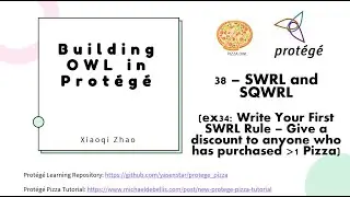 Build Ontology in Protege (pizza.owl) - 38 SWRL Rules ex34