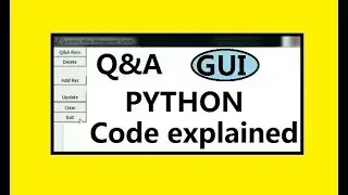 Python Based GUI Q&A Program 1