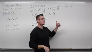 How to Convert From Rectangular Equations to Polar Equations (Precalculus - Trigonometry 39)