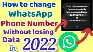 How to change WhatsApp Phone number without losing data on iPhone | Apple tech world