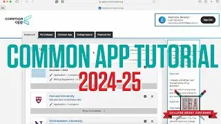 How to Guide to the Common Application (2024-25) | Tutorial